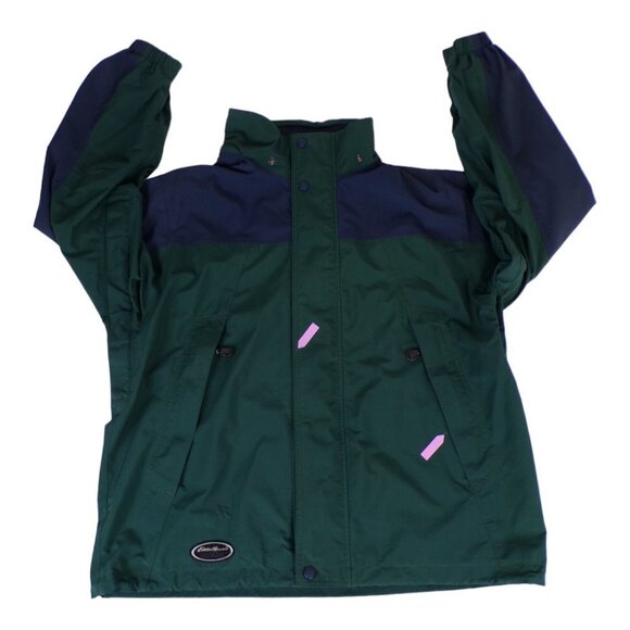 VTG 90's Eddie Bauer EBTEK Gore-Tex Full Zip Hooded Rain Jacket Sz Med #1003 - Picture 6 of 14
